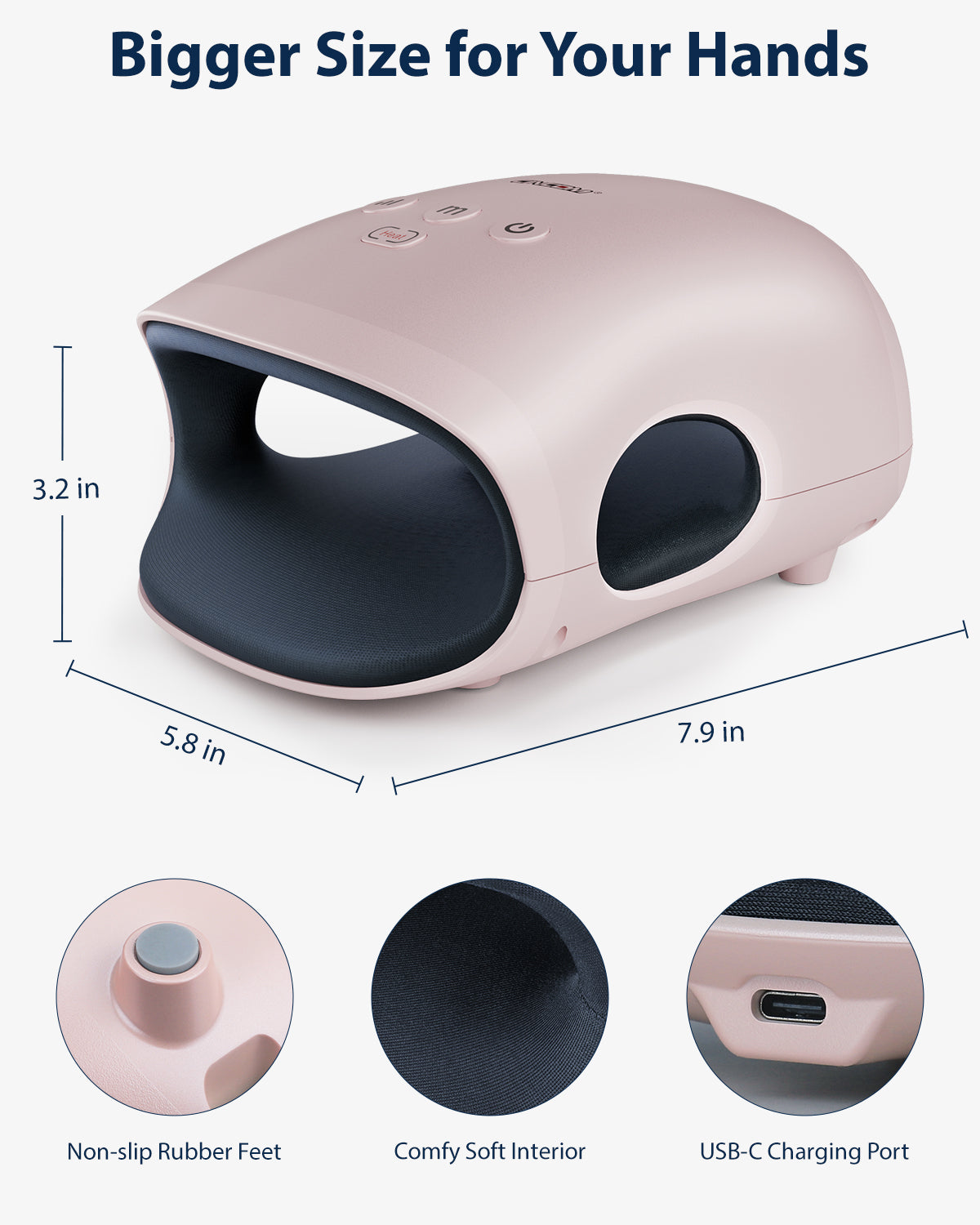 Cordless Hand Massager with Heat