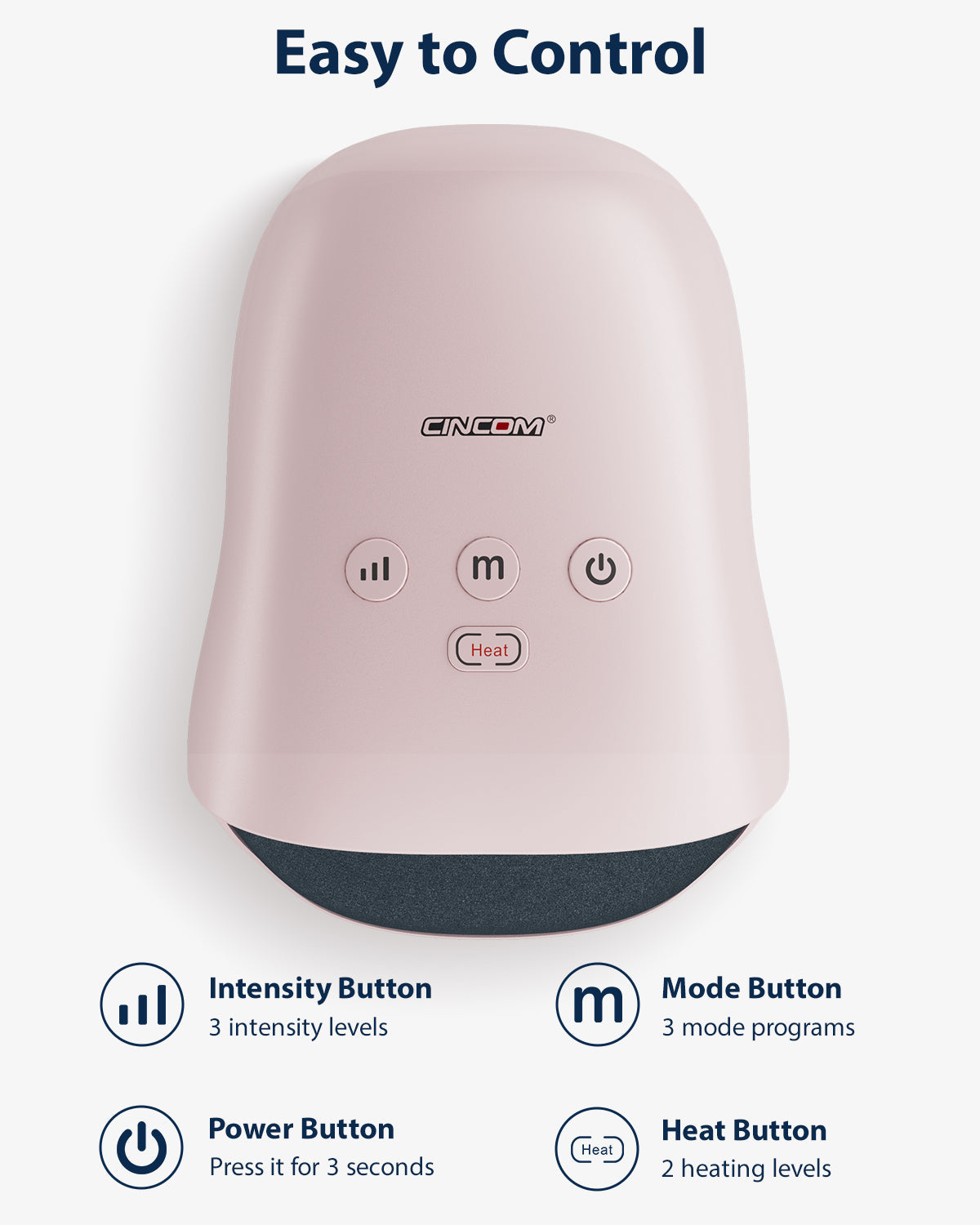 Cordless Hand Massager with Heat