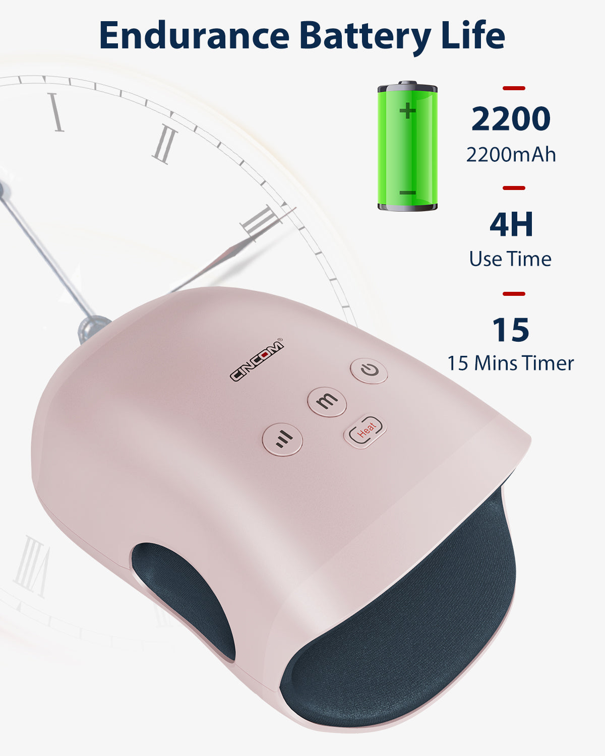 Cordless Hand Massager with Heat