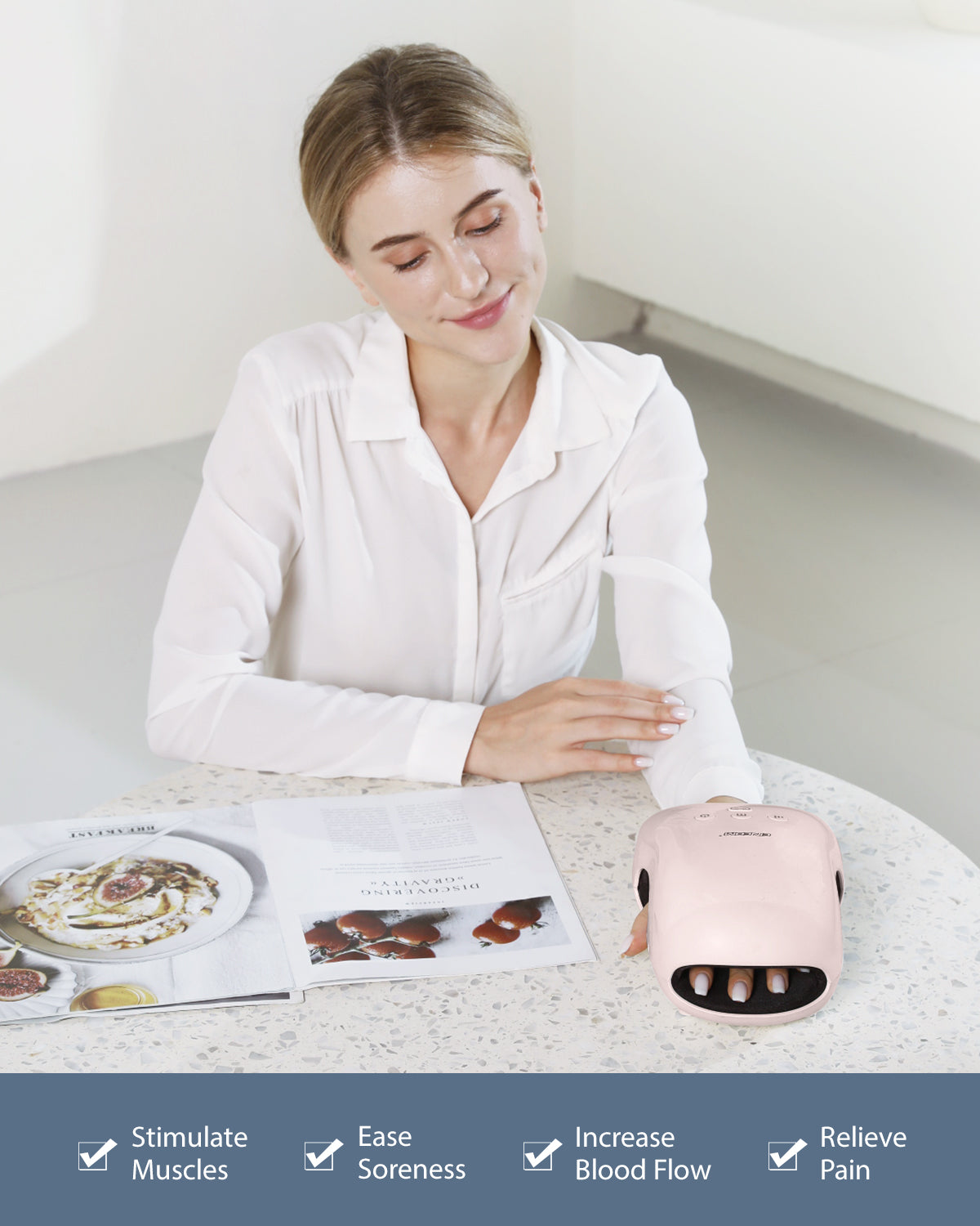 Cordless Hand Massager with Heat