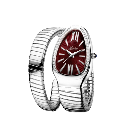 Half Serpent Watch (White Gold)