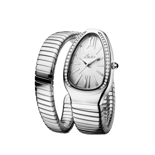 Half Serpent Watch (White Gold)