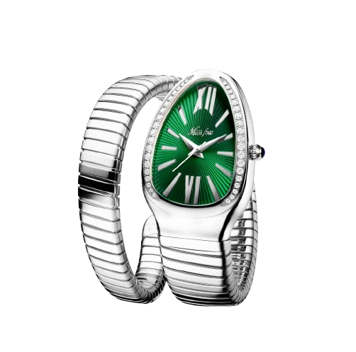 Half Serpent Watch (White Gold)