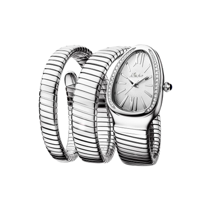 Full Serpent Watch (White Gold)