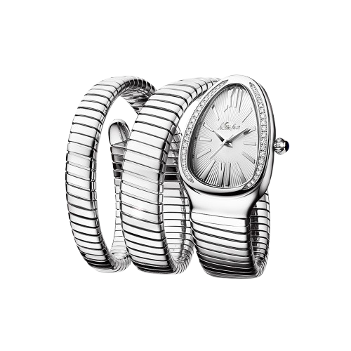 Full Serpent Watch (White Gold)